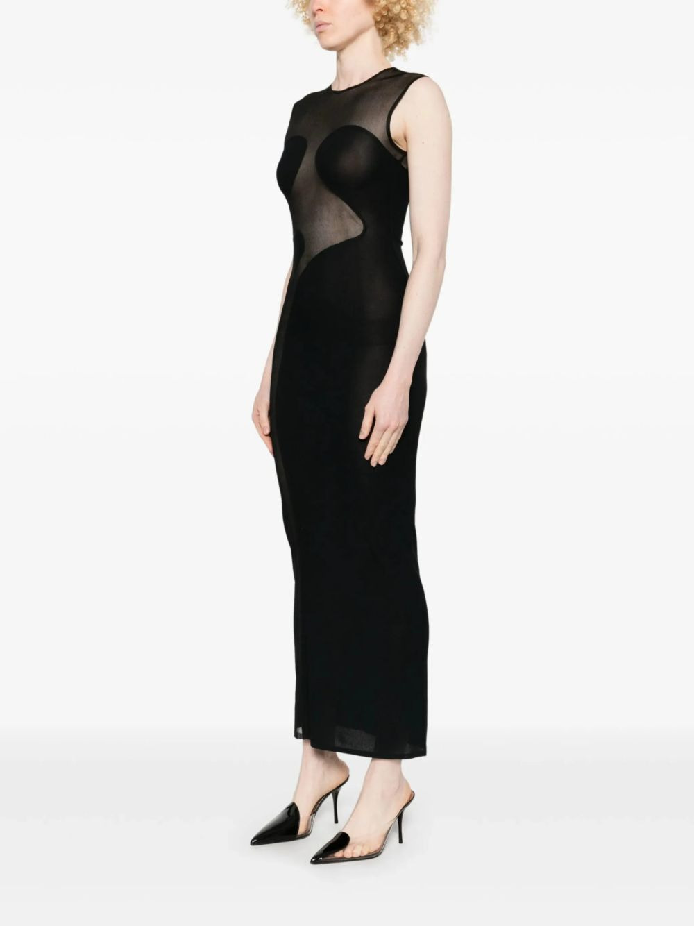 silk midi dress - 3