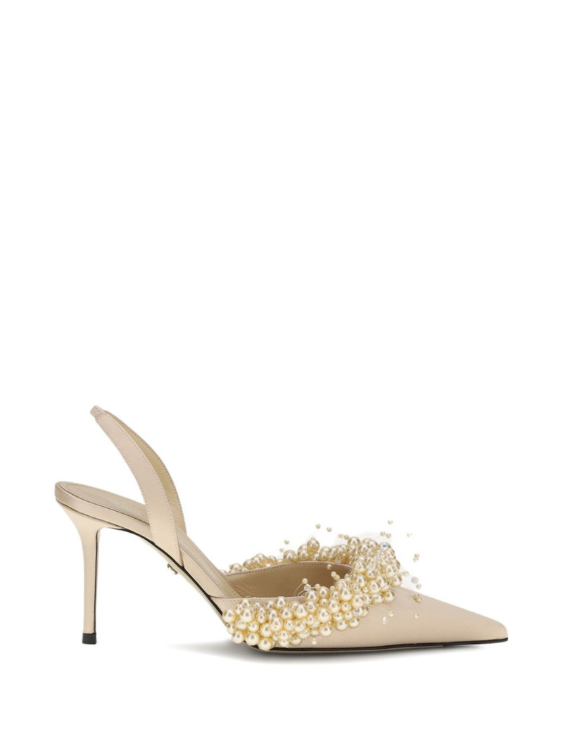 pearl slingback pumps 1