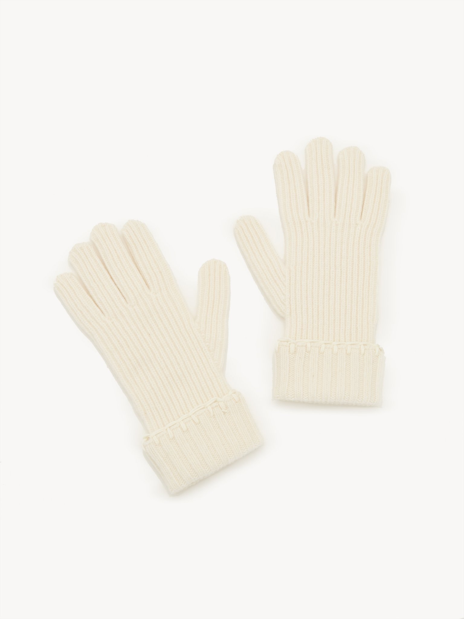 RIBBED KNIT GLOVES - 3