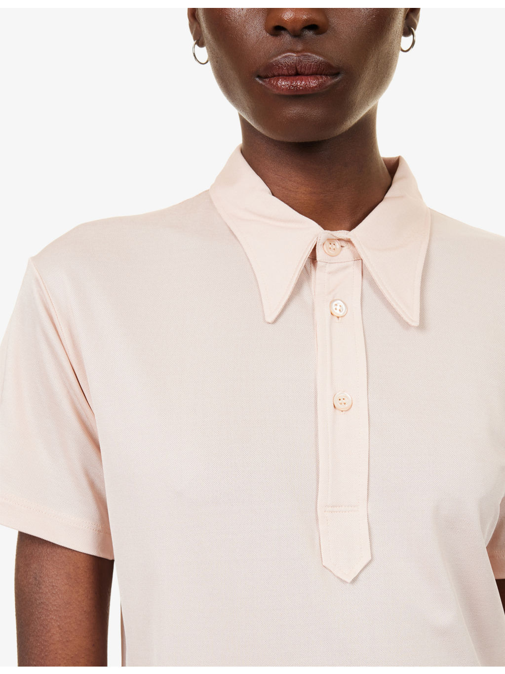 Short-Sleeve Logo-Embroidered Stretch-Woven Polo Shirt - 5