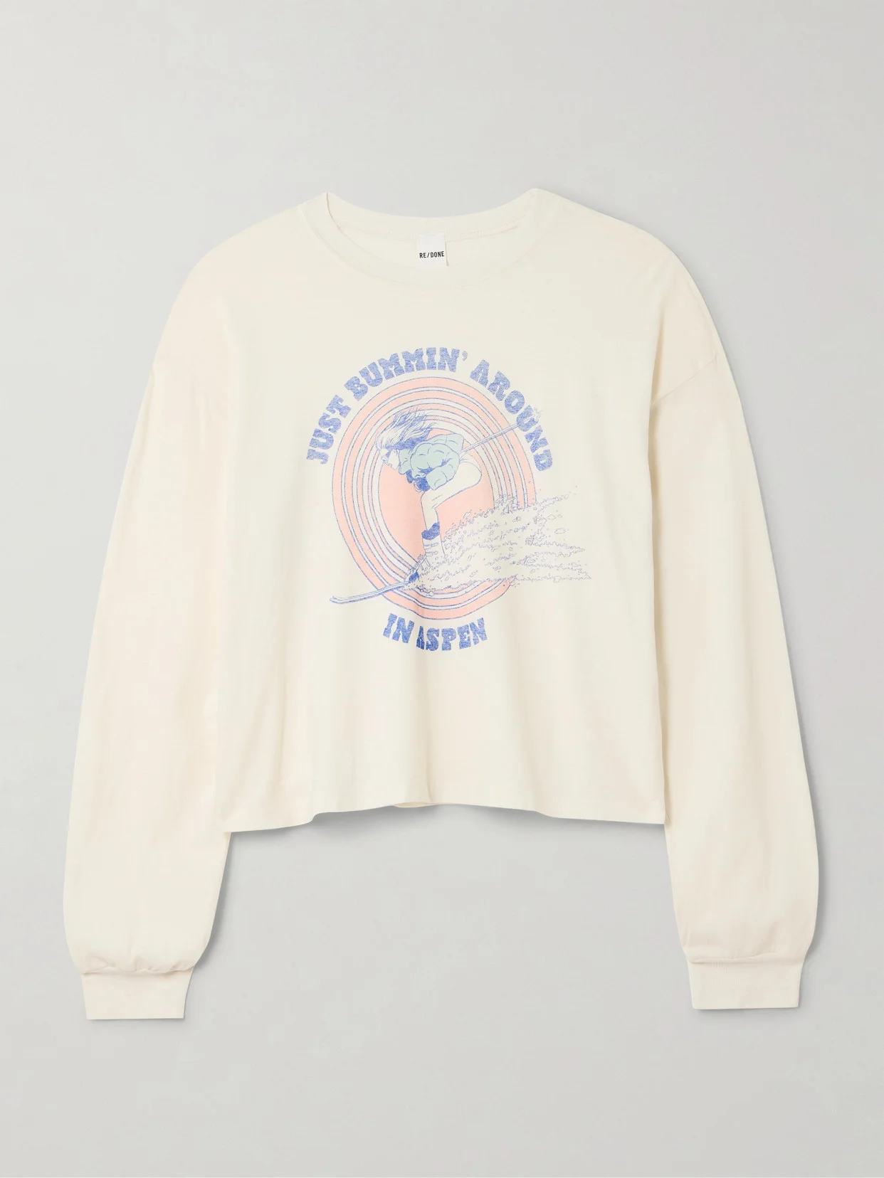 Printed Cotton-jersey T-shirt - 1