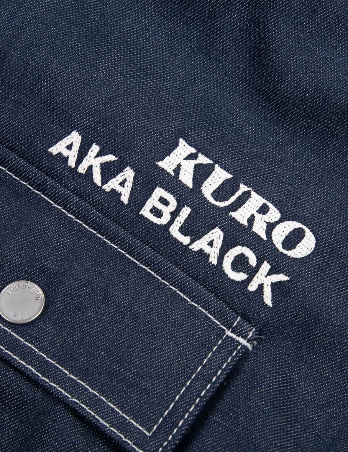 Contrast Stitching Padded Denim Worker Jacket - 10
