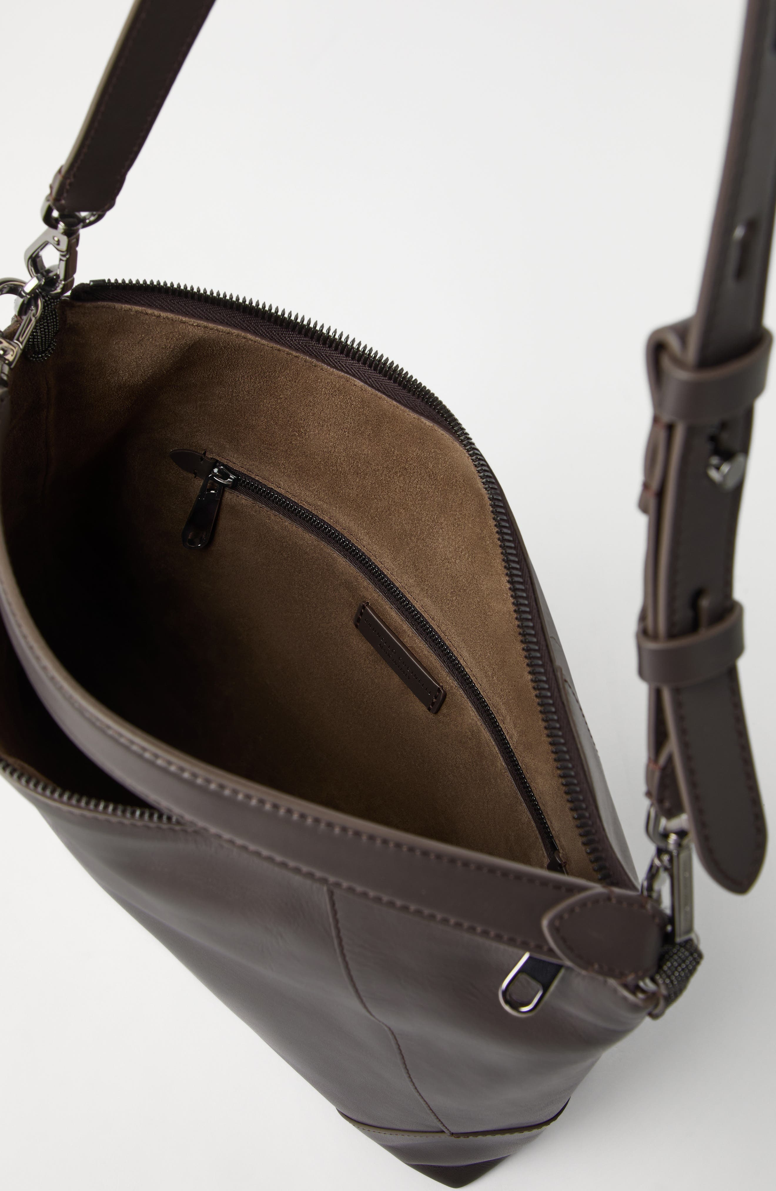 Brunello Cucinelli BC Duo hobo bag in Rust Brown at Nordstrom - 6