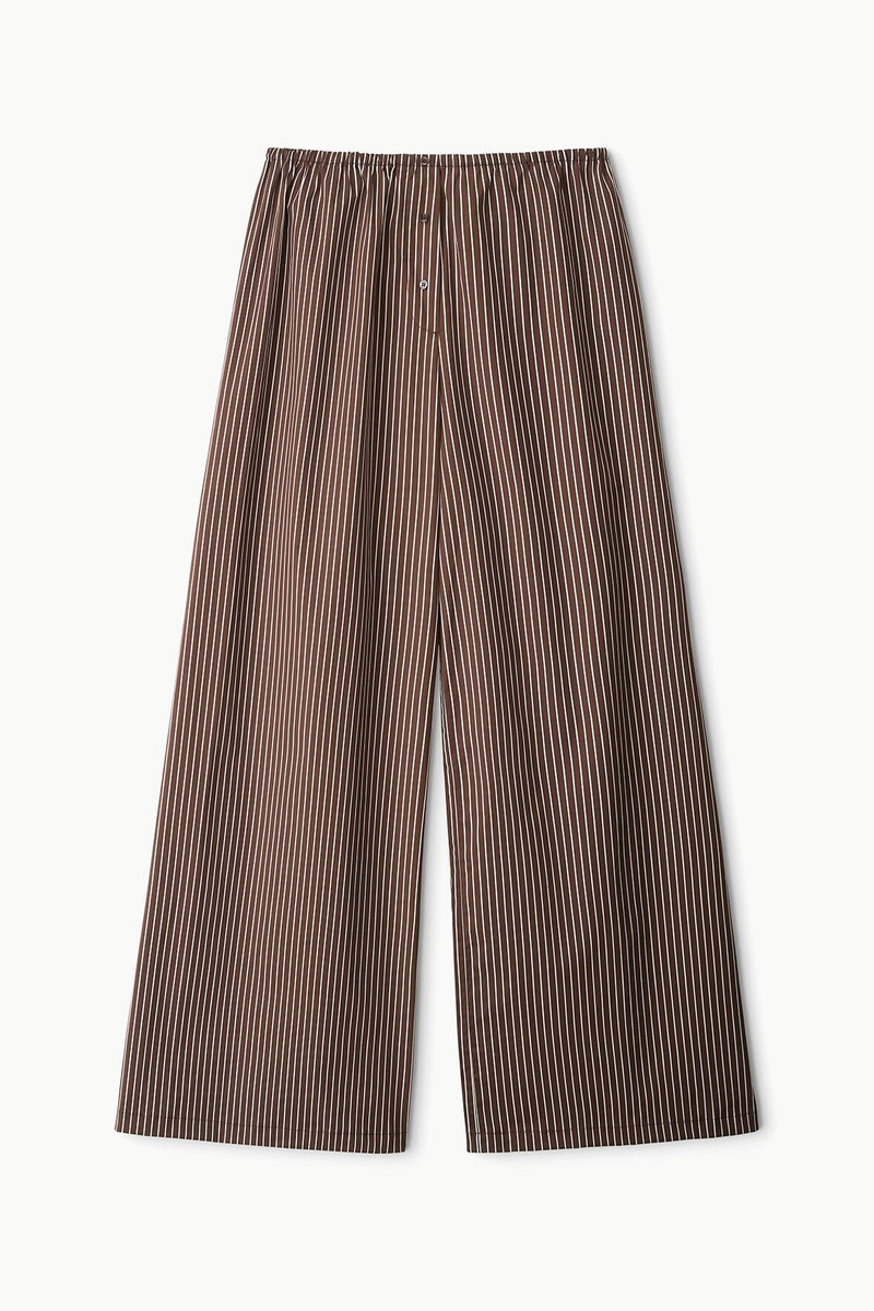STAUD BONFIRE PANT DARK OAK MICRO STRIPE - 1