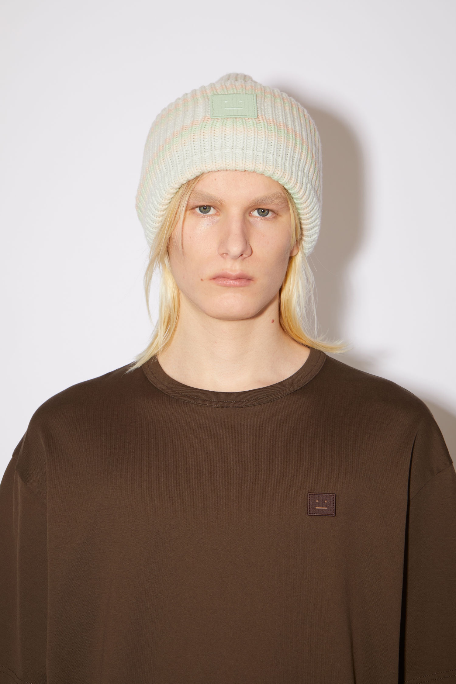 Face patch t-shirt - Chestnut brown - 5