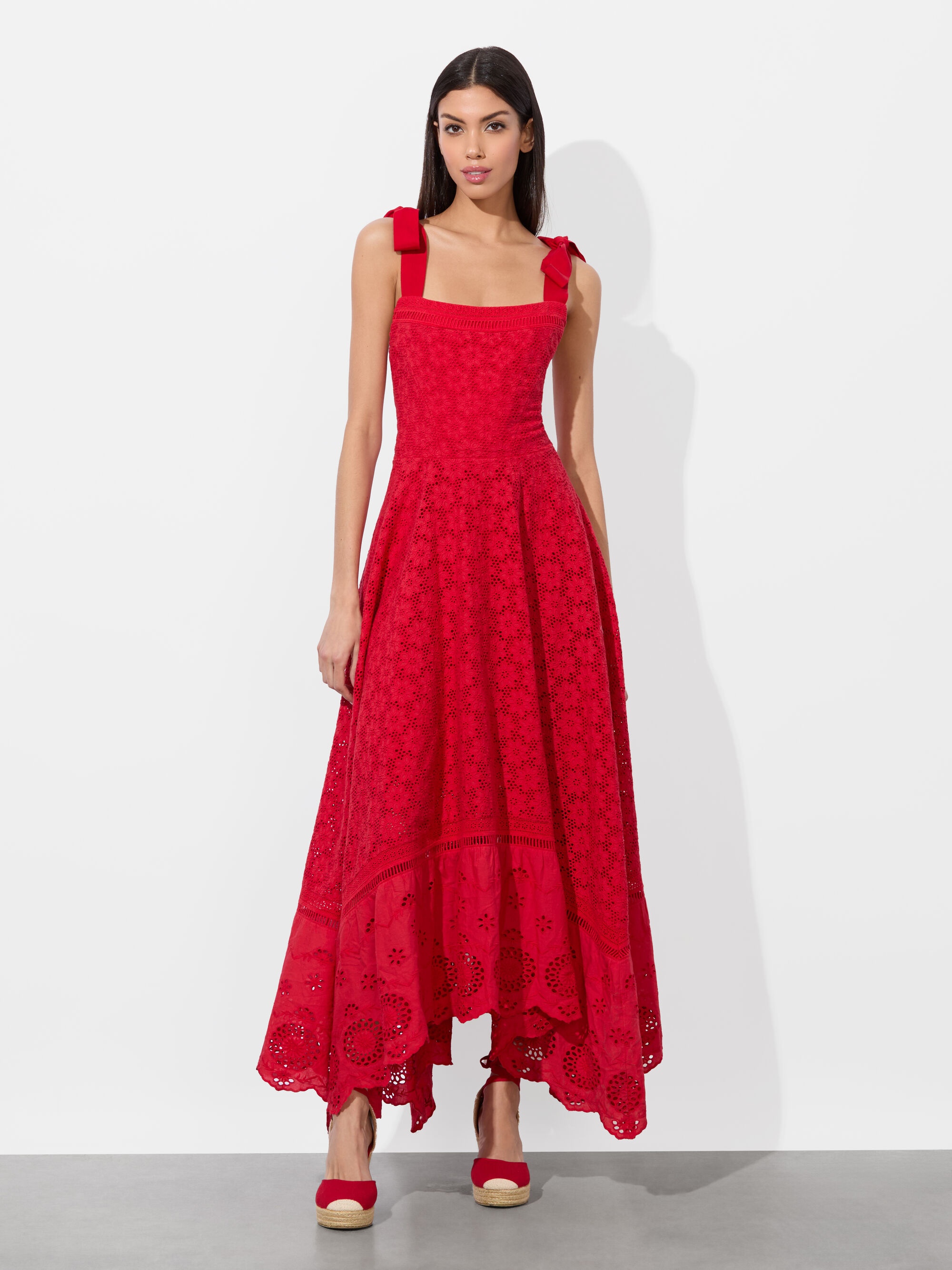 ROSALEE EYELET MAXI DRESS - 6
