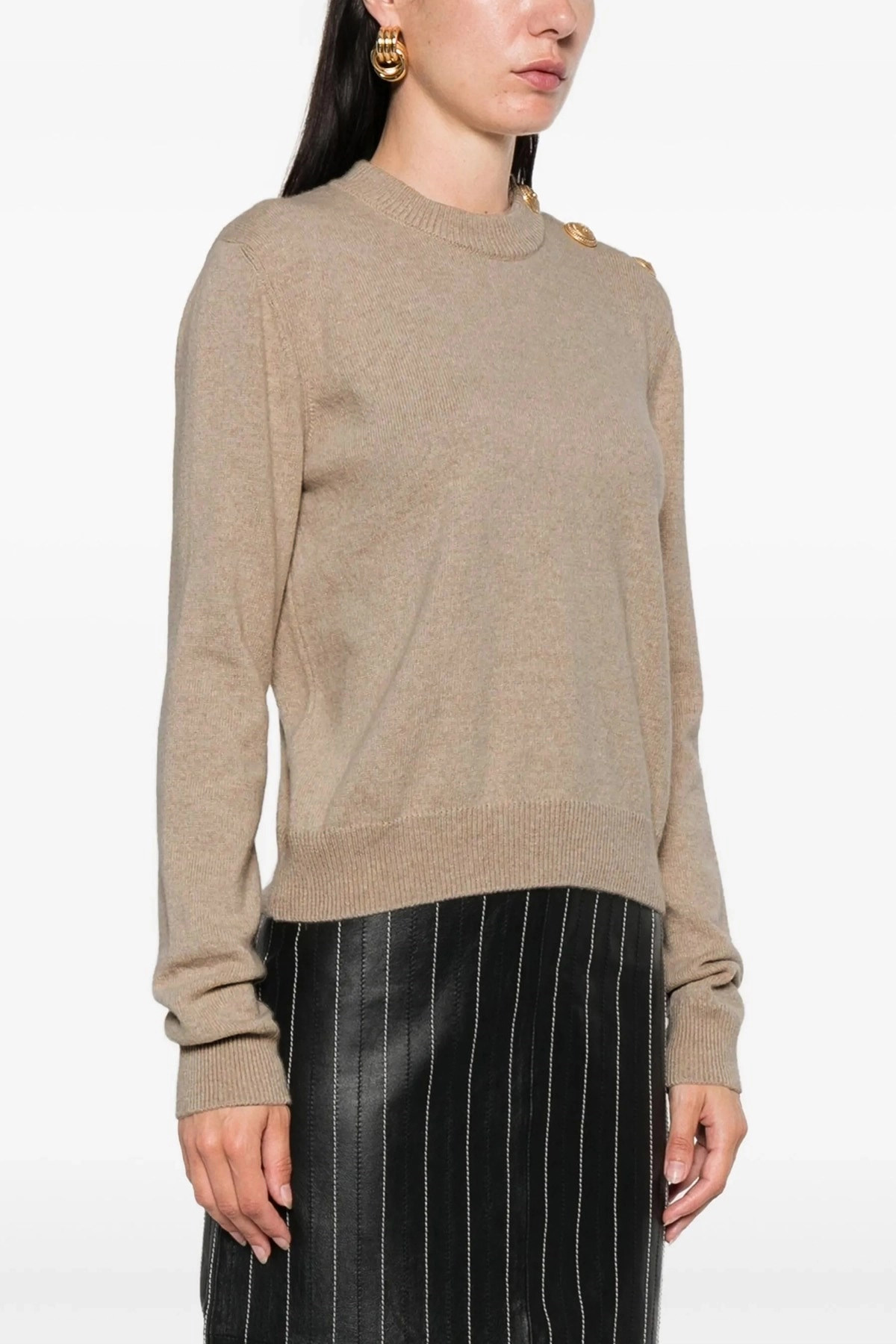 Eco-cashmere button sweater - 2