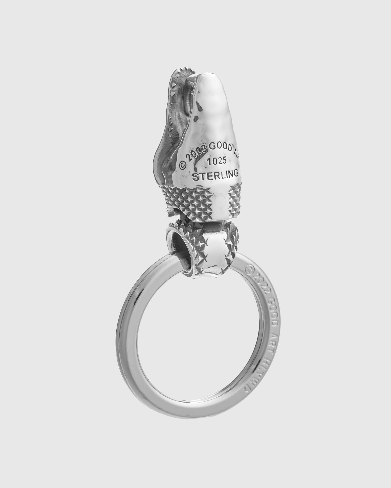 Gator Head Pendant in Sterling Silver - 6
