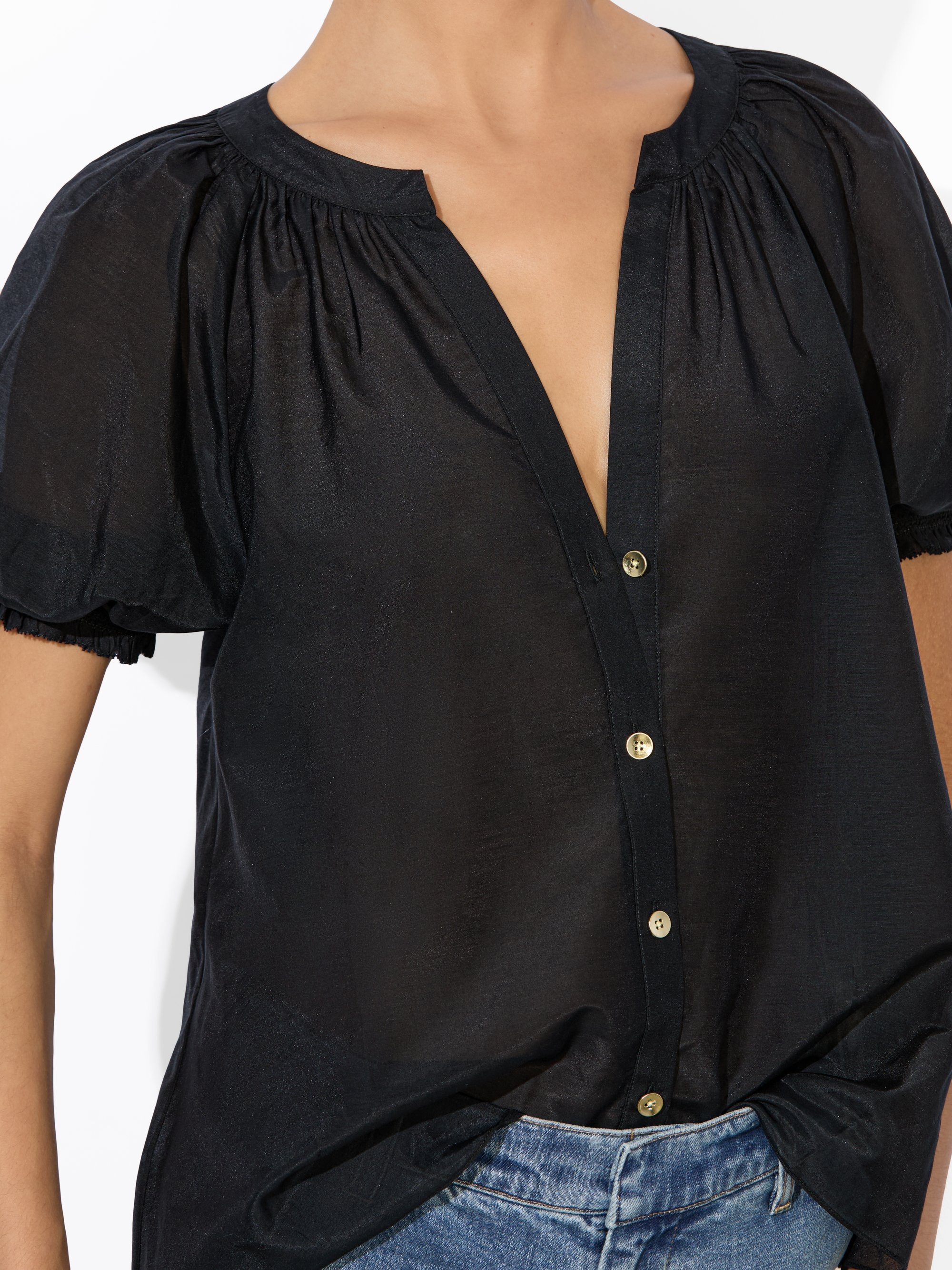 THALIA BUTTON DOWN BLOUSE - 5