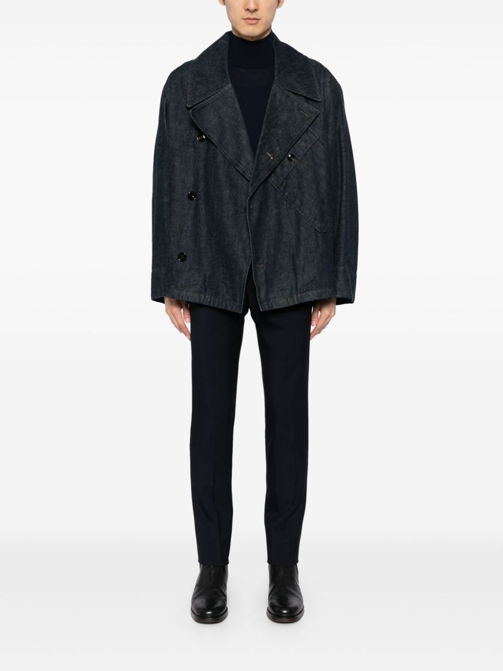 straight-leg tailored trousers - 2
