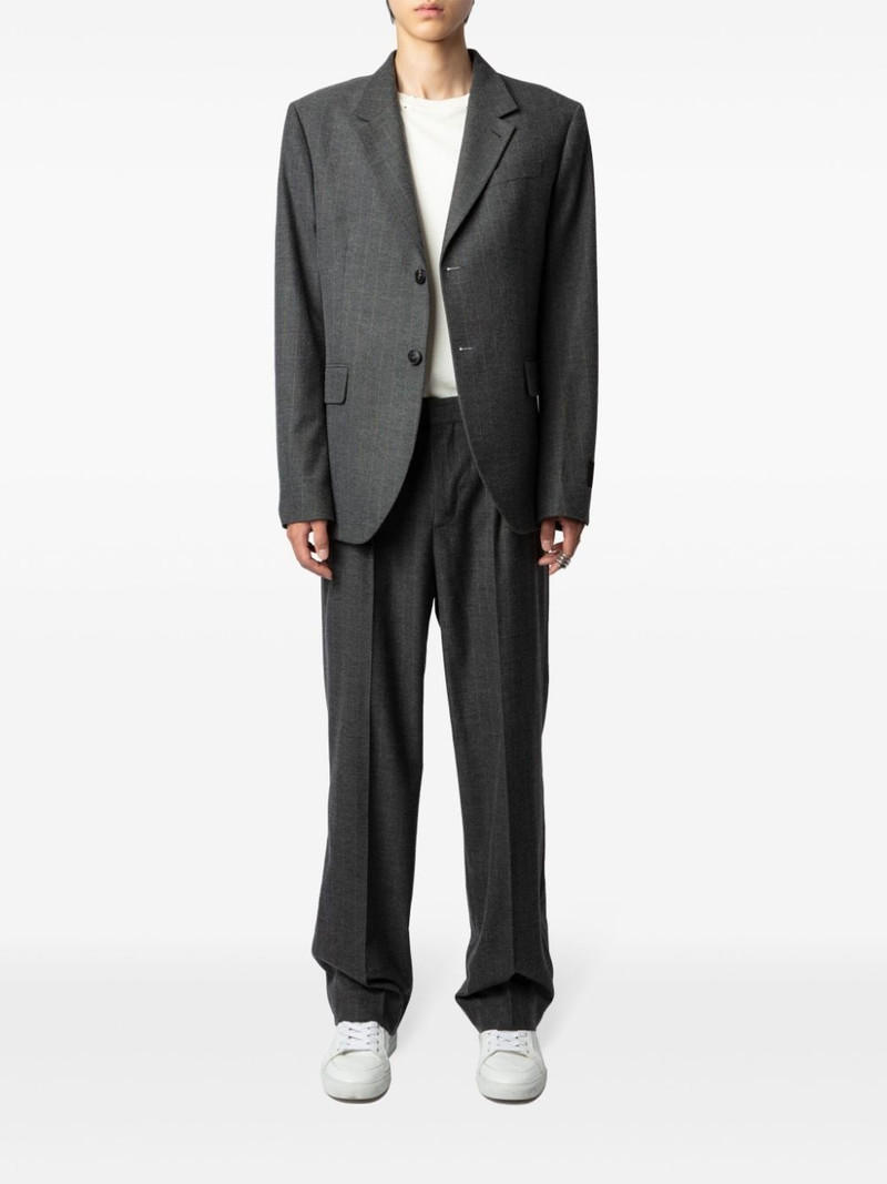 Zadig & Voltaire checkered pressed-crease trousers outlook
