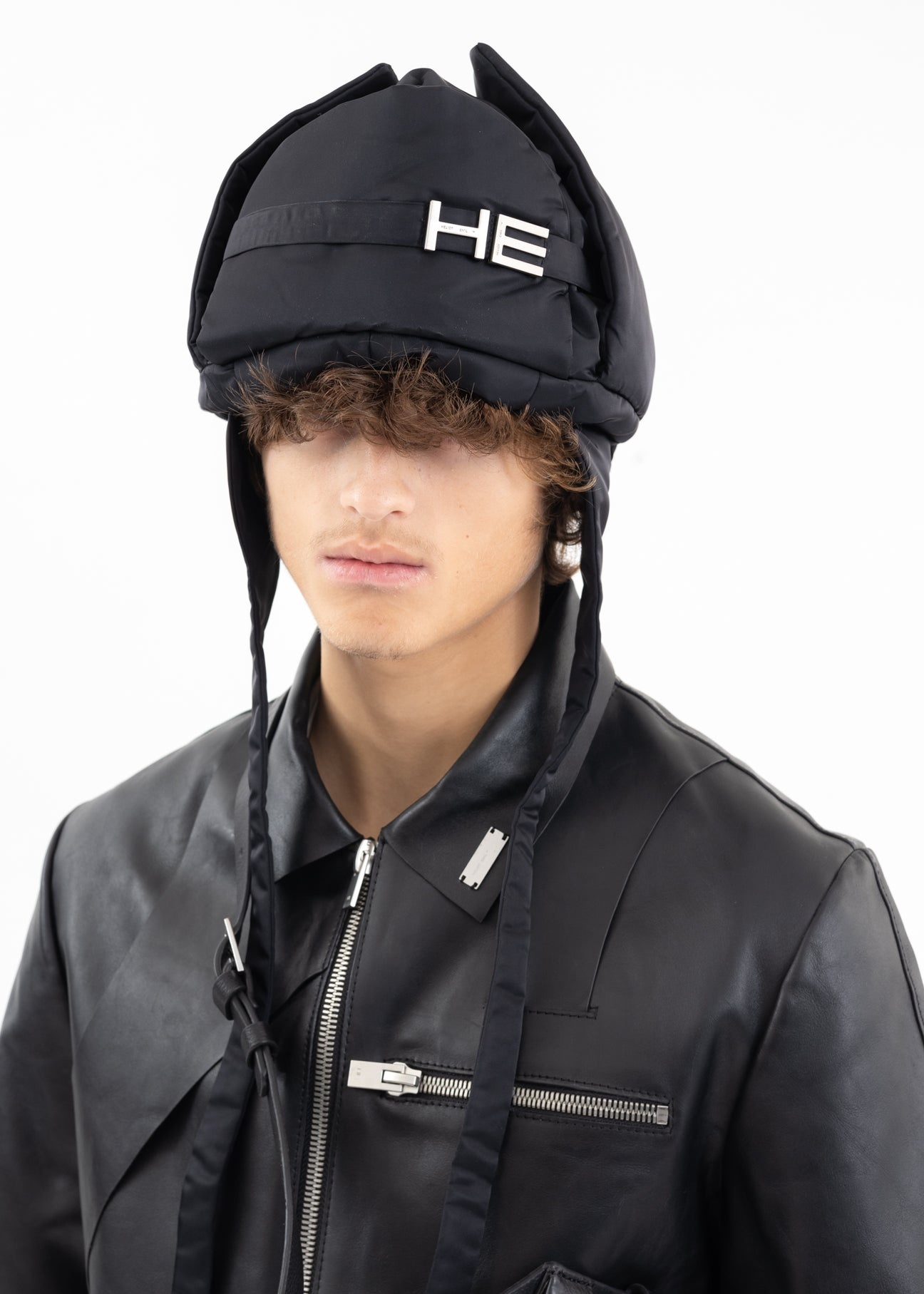 BLACK SURREPTITIOUS TRAPPER HAT - 5