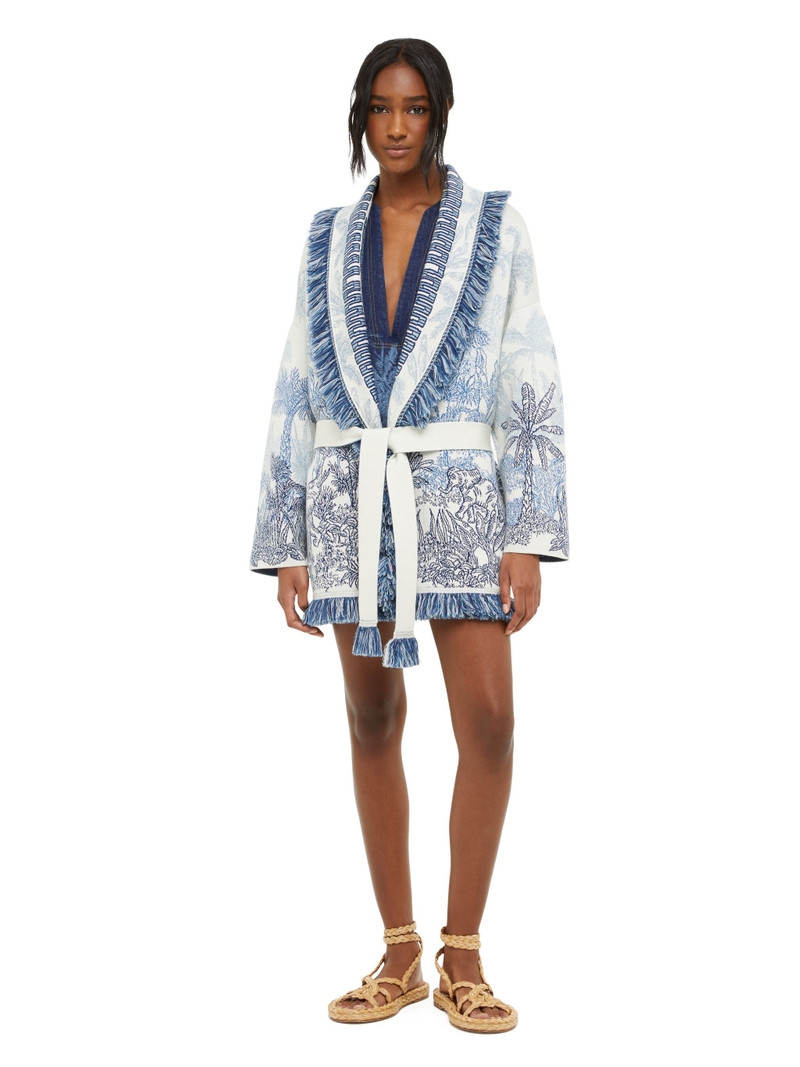 Jungle Toile De Jouy Cardigan 5