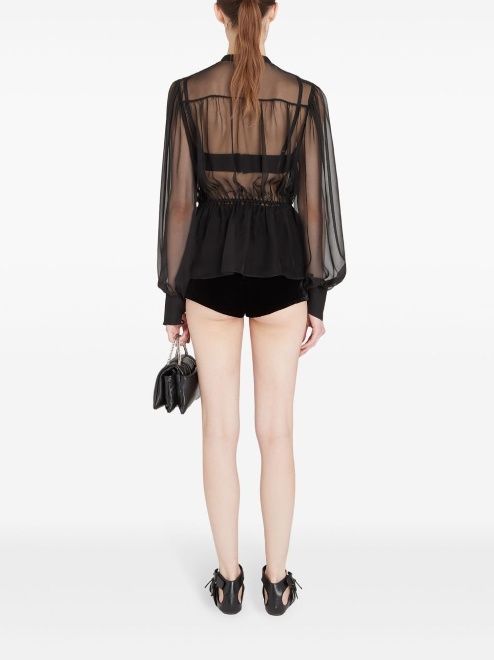 silk blouse - 4