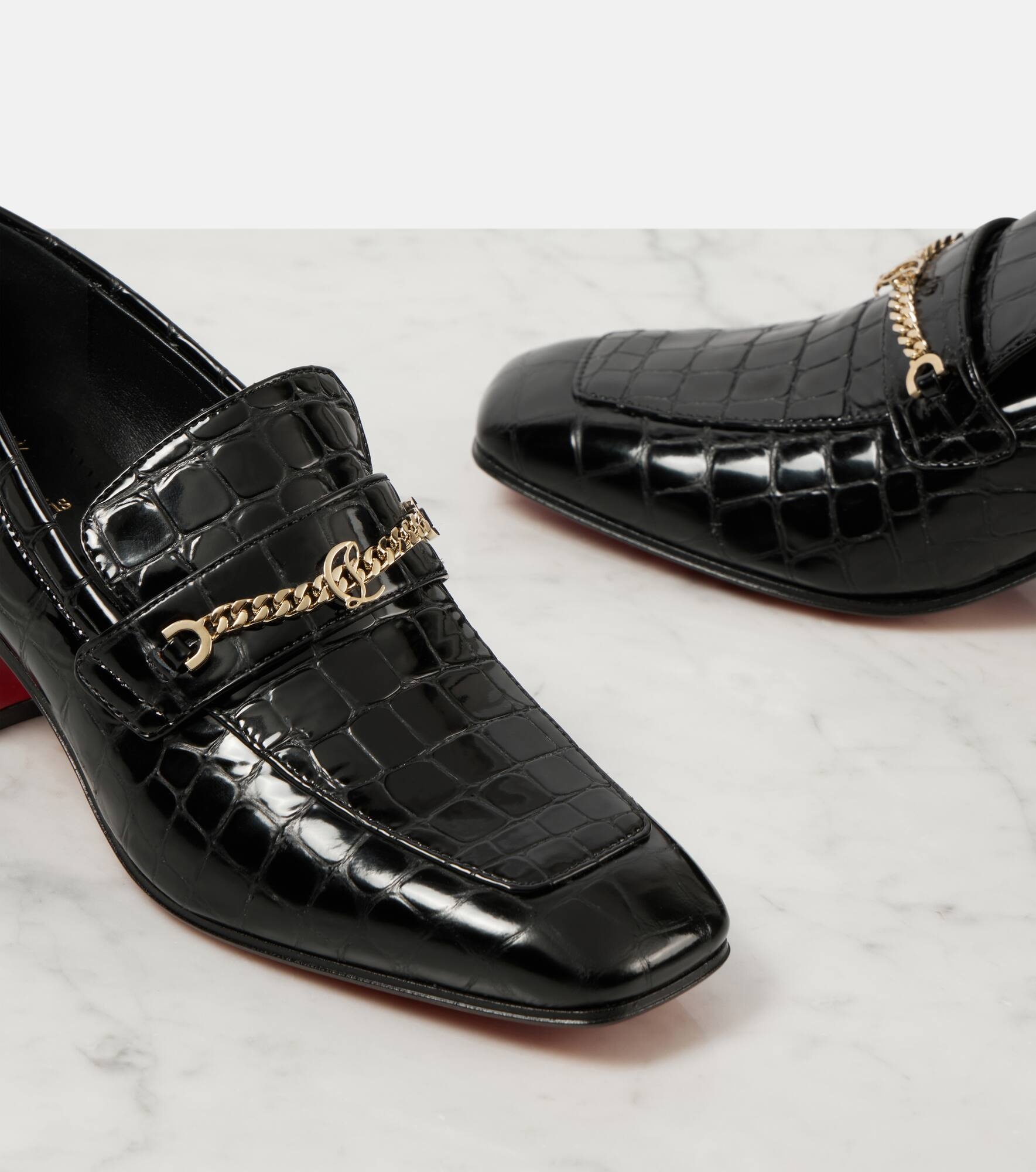 MJ Moc croc-effect leather loafers - 6