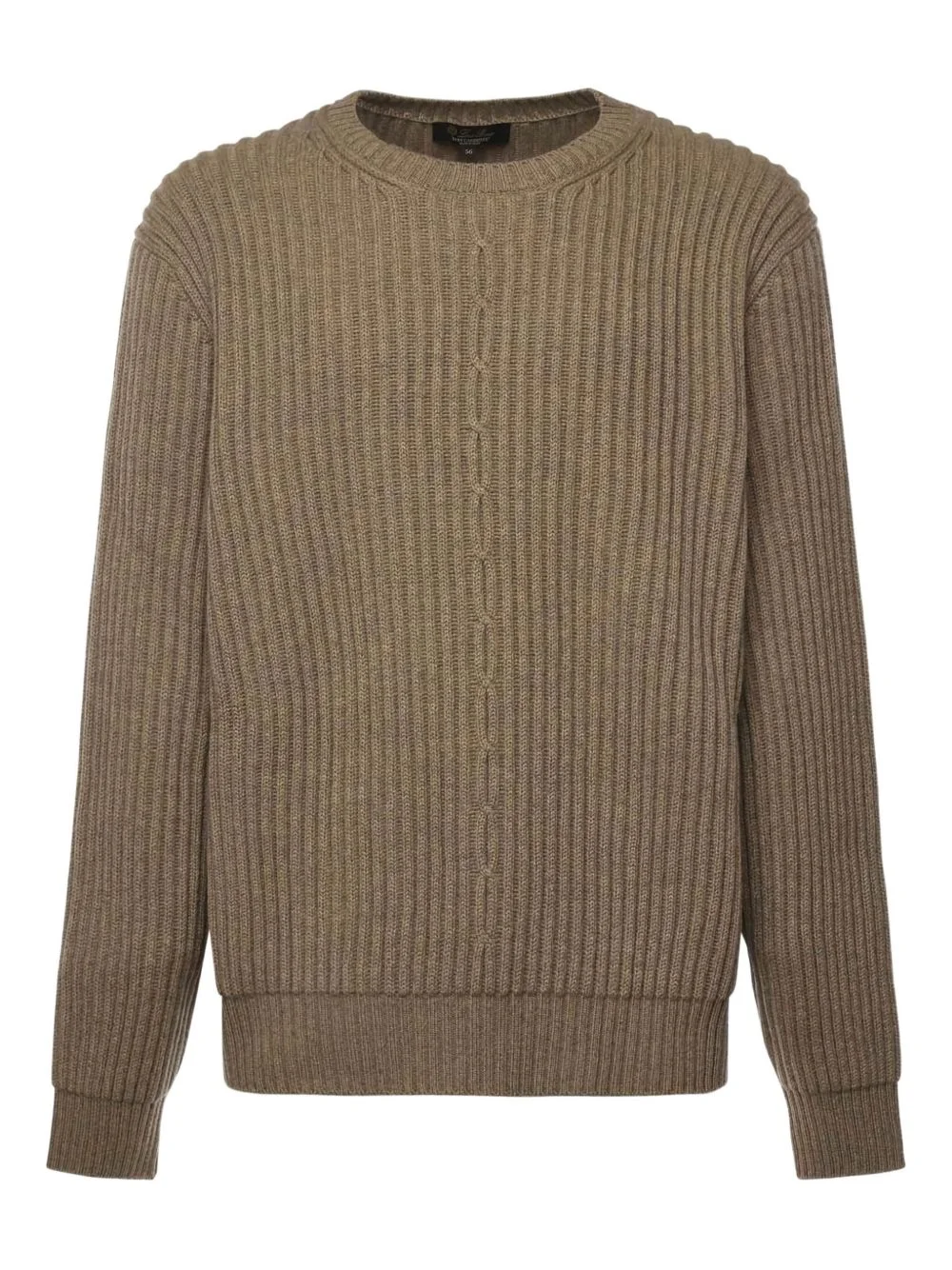 rib-knit crew-neck sweater - 1