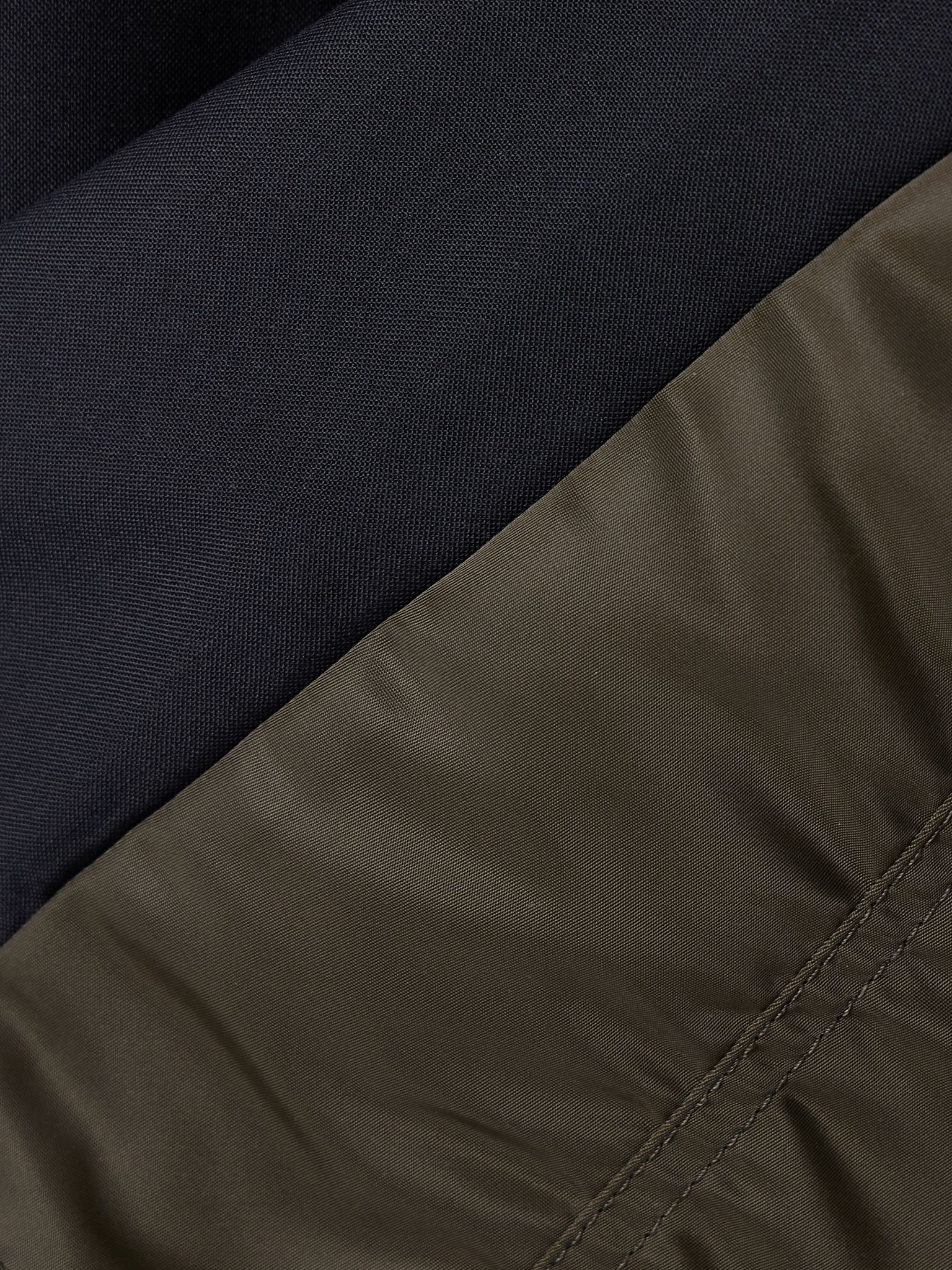 Crepe and shell shirt Navy - 4