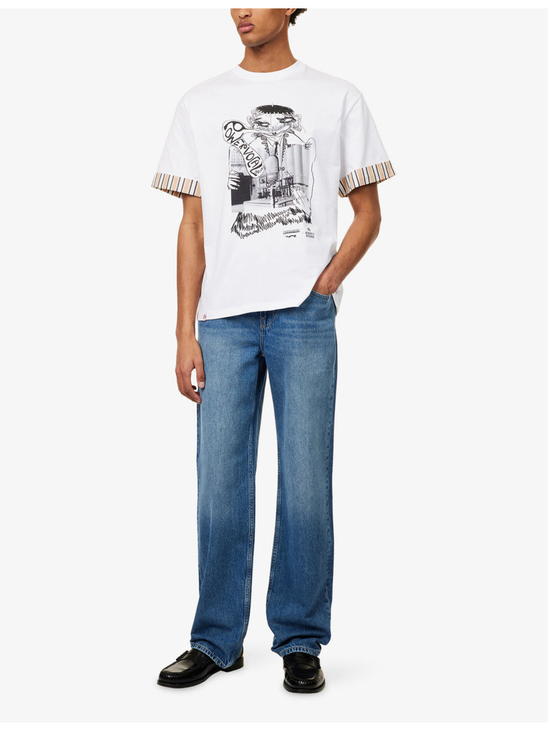 PAIGE Doheny Relaxed Straight Denim Jeans outlook