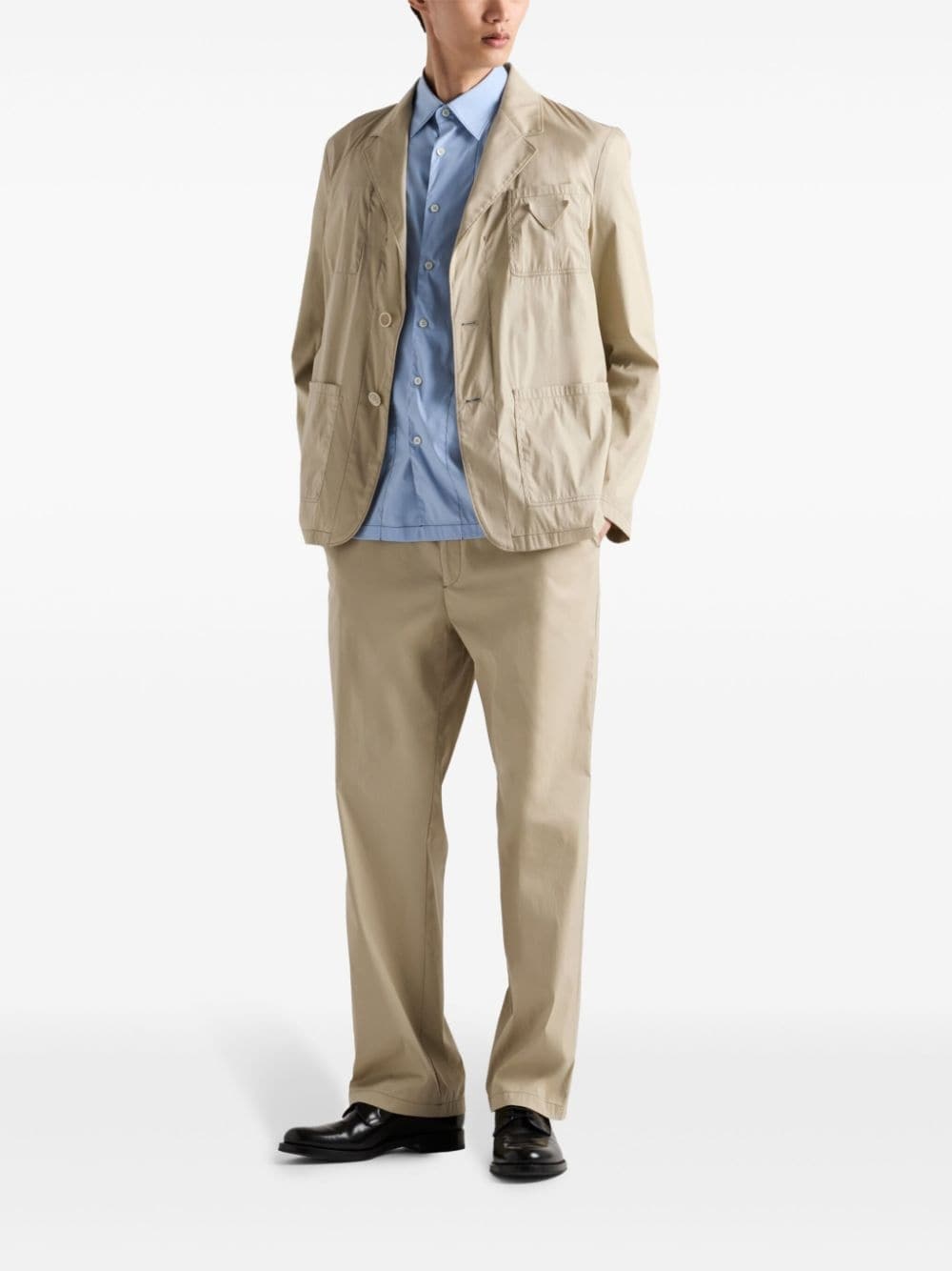 triangle-patch shirt jacket - 2
