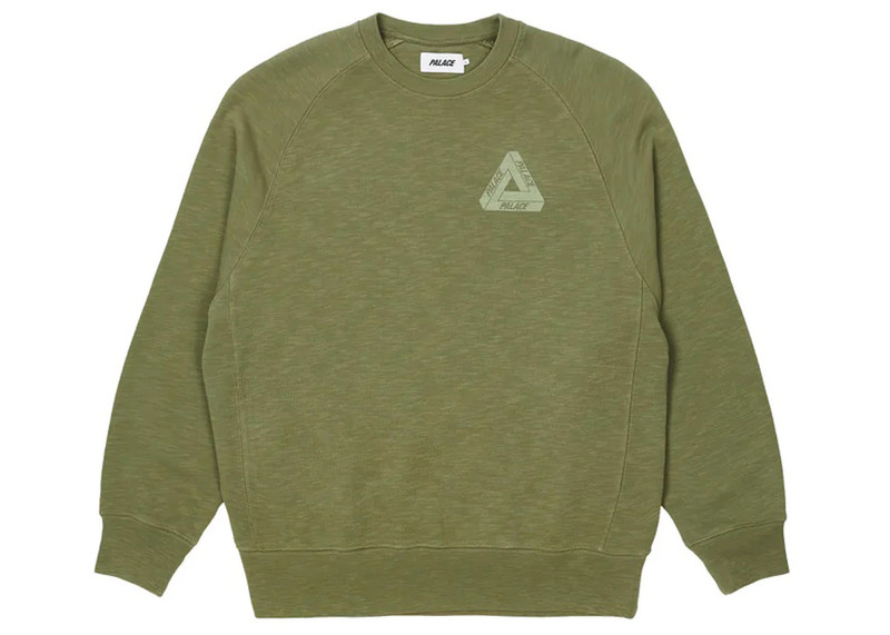 PALACE Palace Tri-Ferg Slub Crew Olive outlook