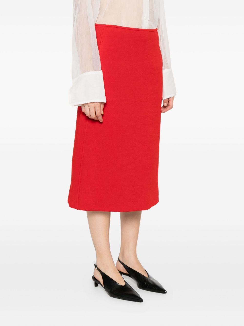 pocket-detail A-line skirt - 3