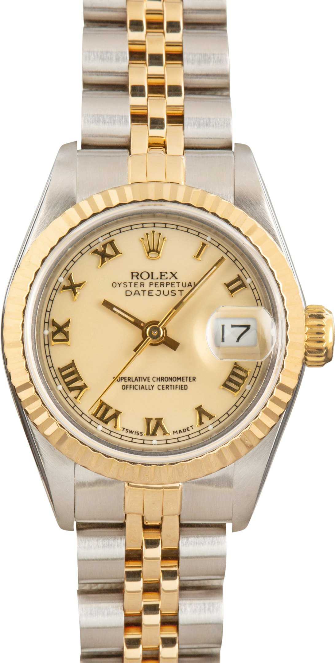 Ladies Rolex Datejust 69173 Ivory Roman Dial - 1
