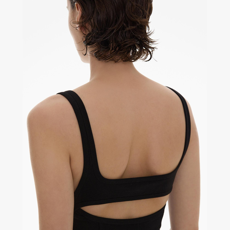 RIBBED ASYMMETRIC MAXI DRESS 6