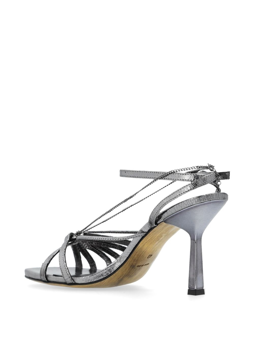 95mm leather sandals - 3
