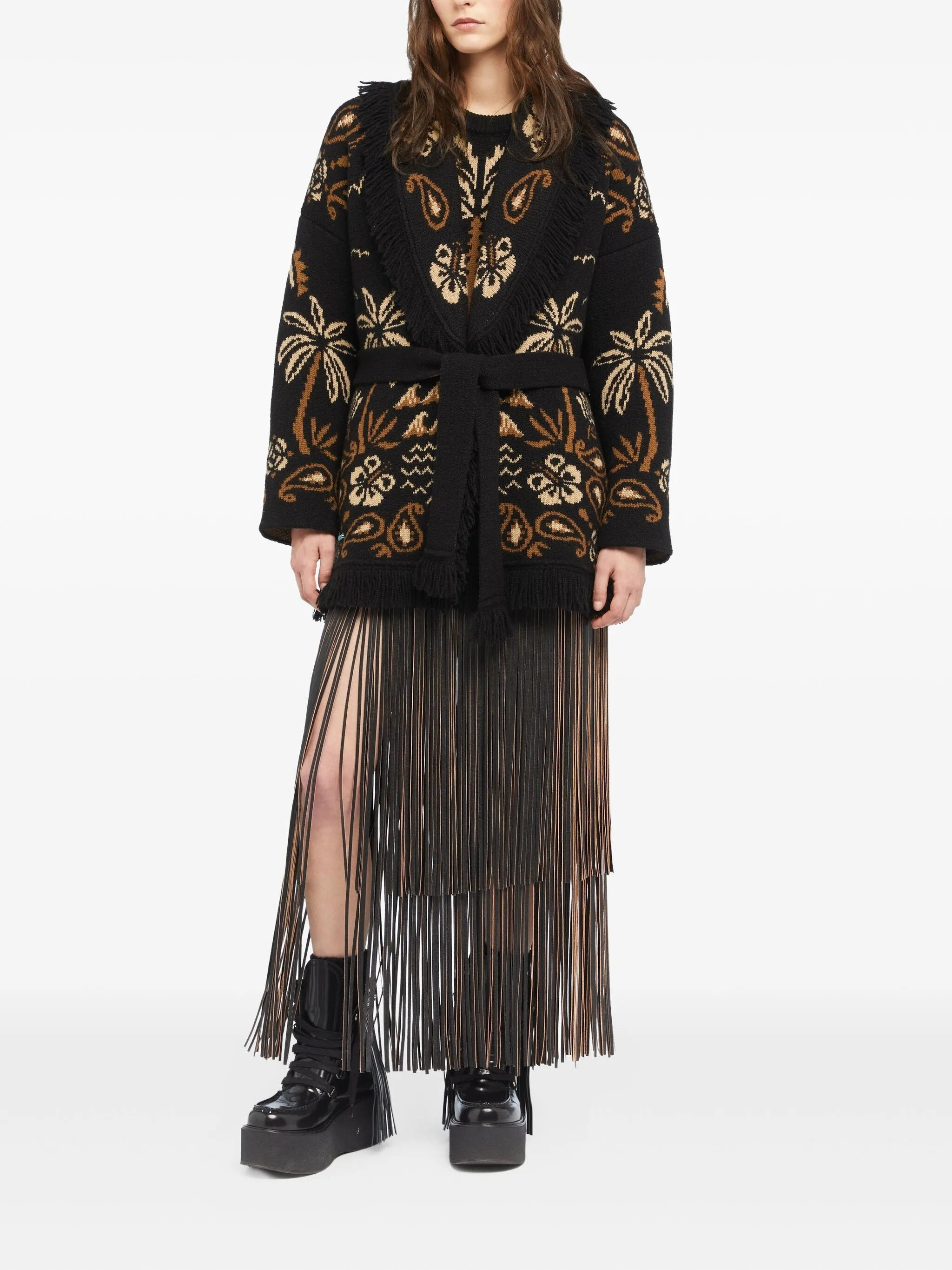 Alanui Palm-tree Fringe Cardigan - 5
