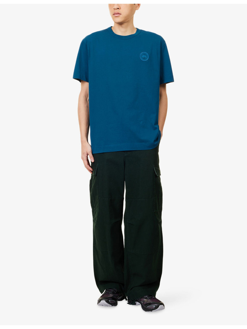 Canada Goose Gladstone Embroidered Cotton-Jersey T-Shirt outlook