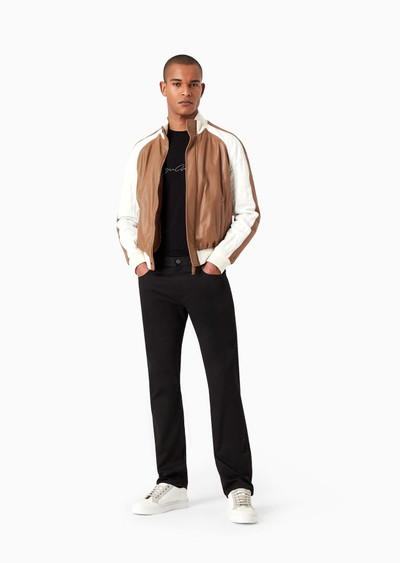 GIORGIO ARMANI Regular-fit, five-pocket trousers in stretch cotton outlook