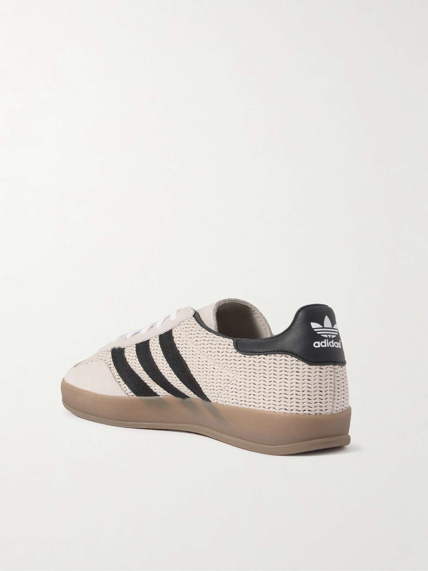 adidas Originals Gazelle Indoor suede, grosgrain and leather-trimmed raffia  sneakers - IF9641 | REVERSIBLE