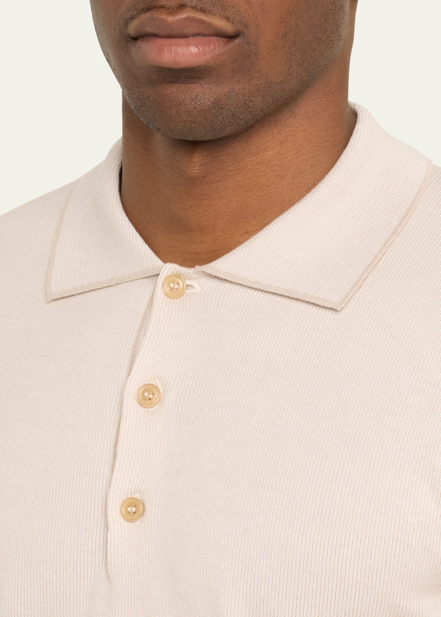 Men's Wool-Silk Polo Shirt - 5