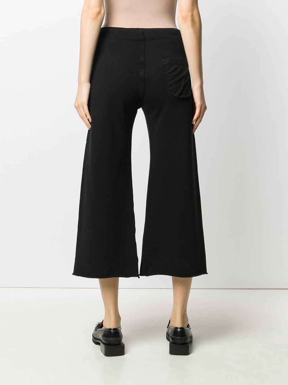 drawstring cropped track pants - 4