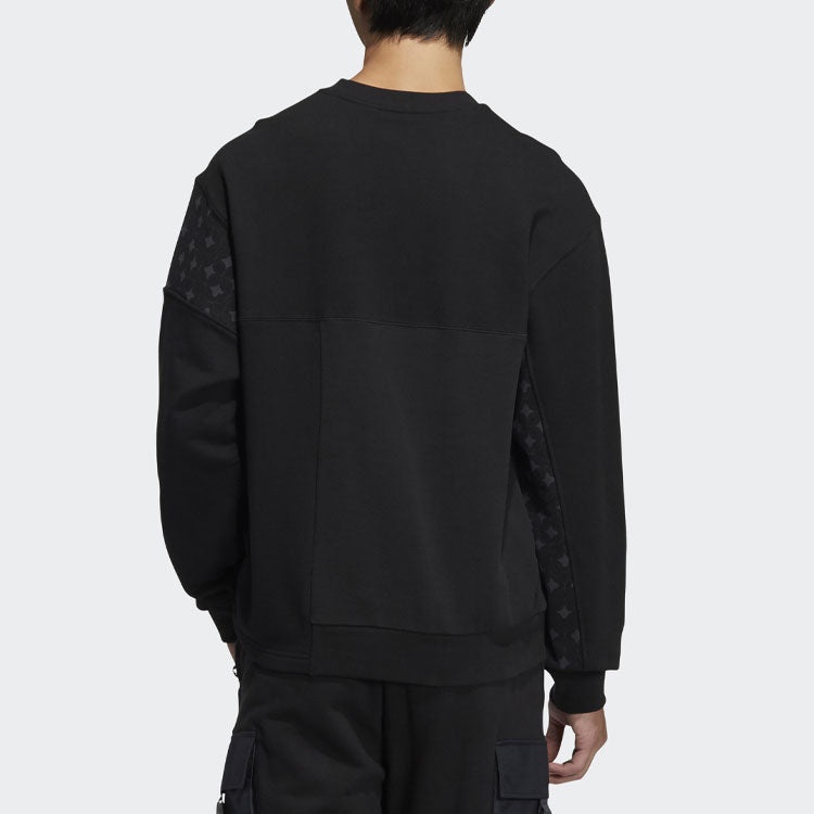 adidas originals CNY Limited Pattern Printing Sports Round Neck Pullover Black HC0565 - 3