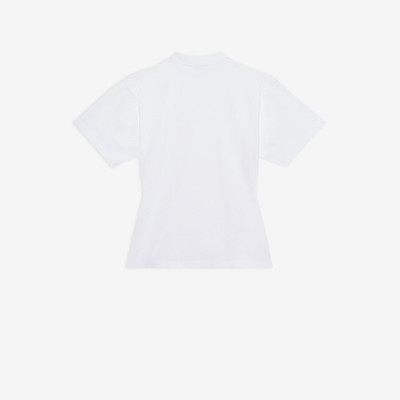 BALENCIAGA Scribble Logo Curved T-shirt outlook