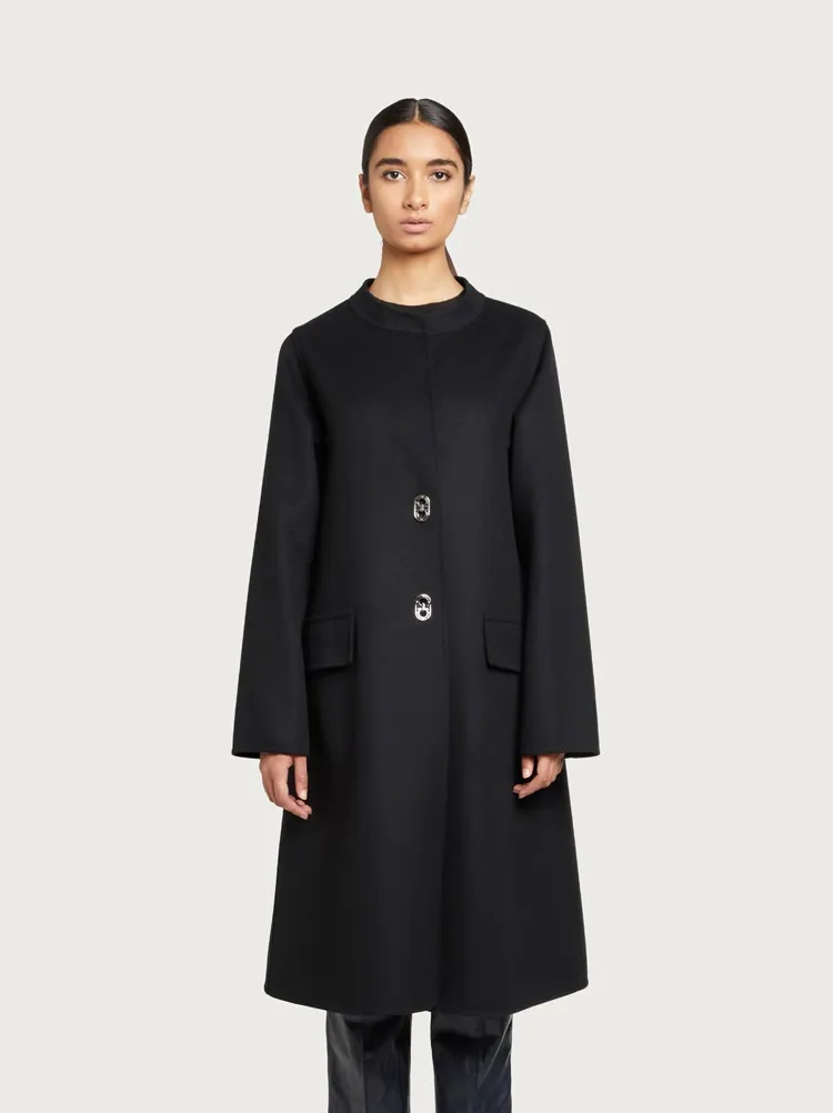 MIXED CASHMERE COAT - 2