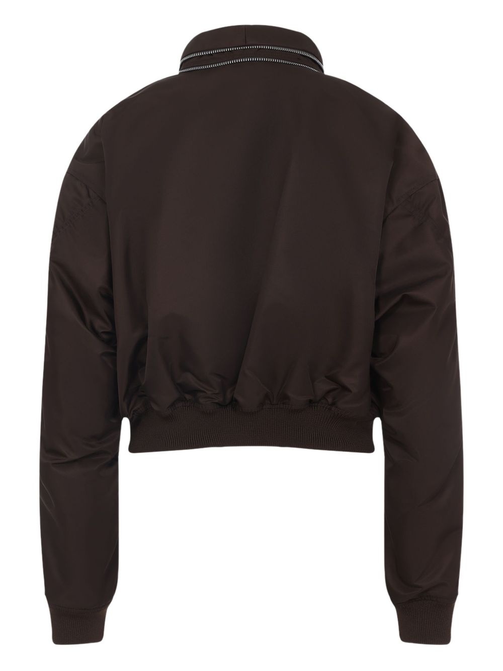 zip-fastening bomber jacket - 2