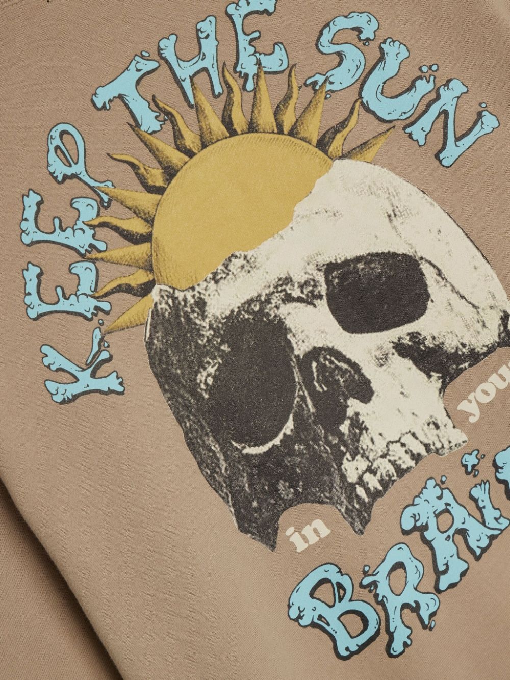 skull-print cotton sweatshirt - 4