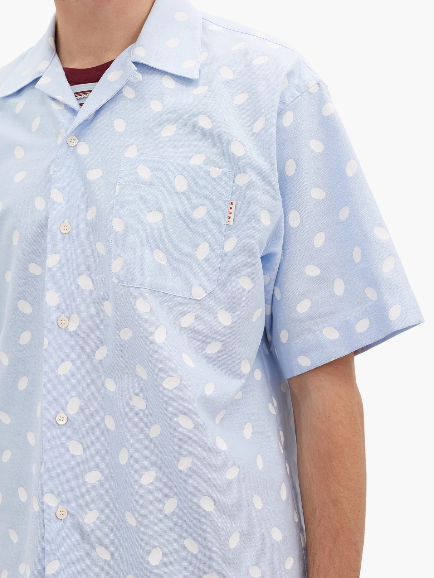 Oversized polka-dot cotton shirt - 3