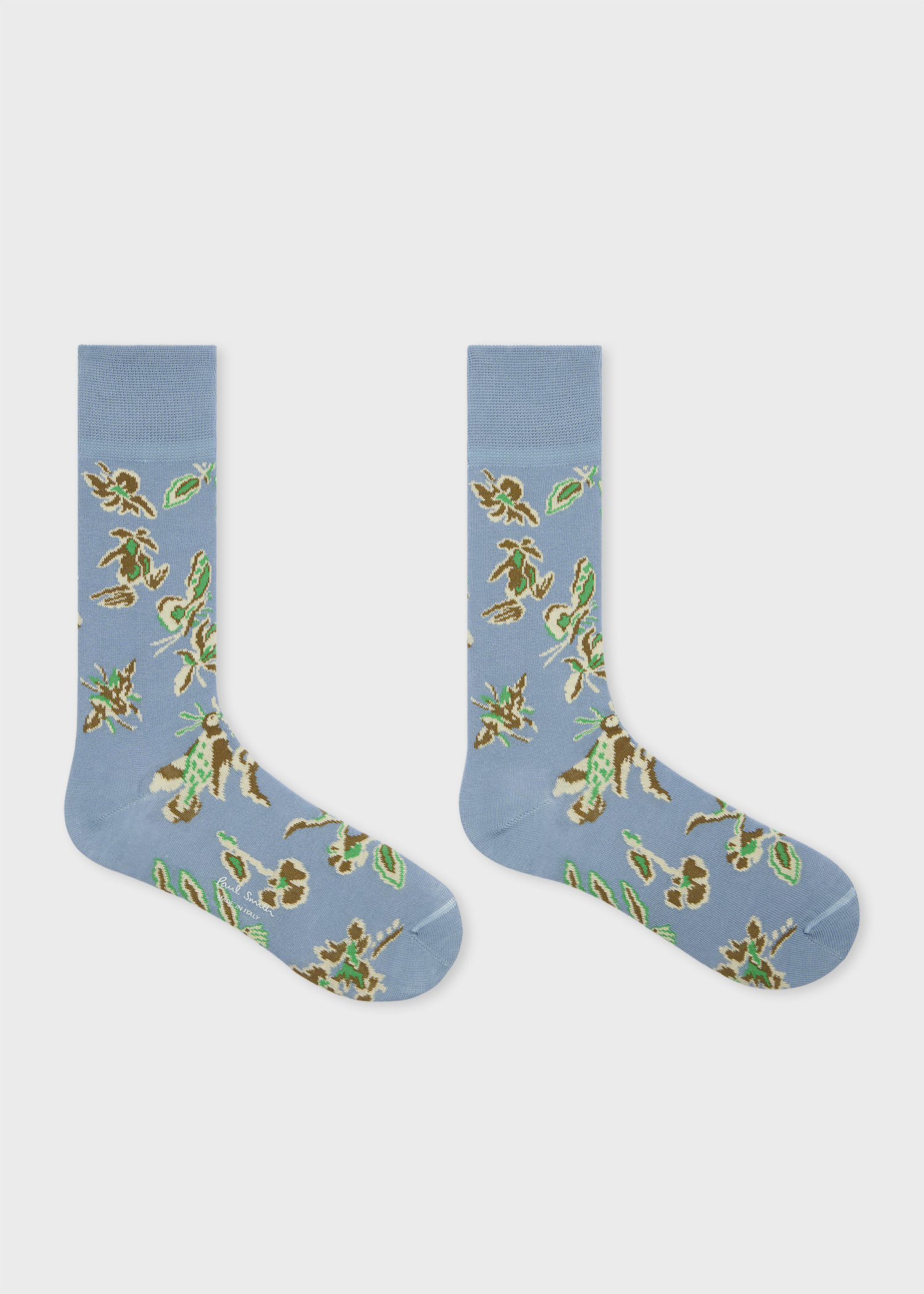 Pale Blue Cotton-Blend 'Bohemia' Socks - 2