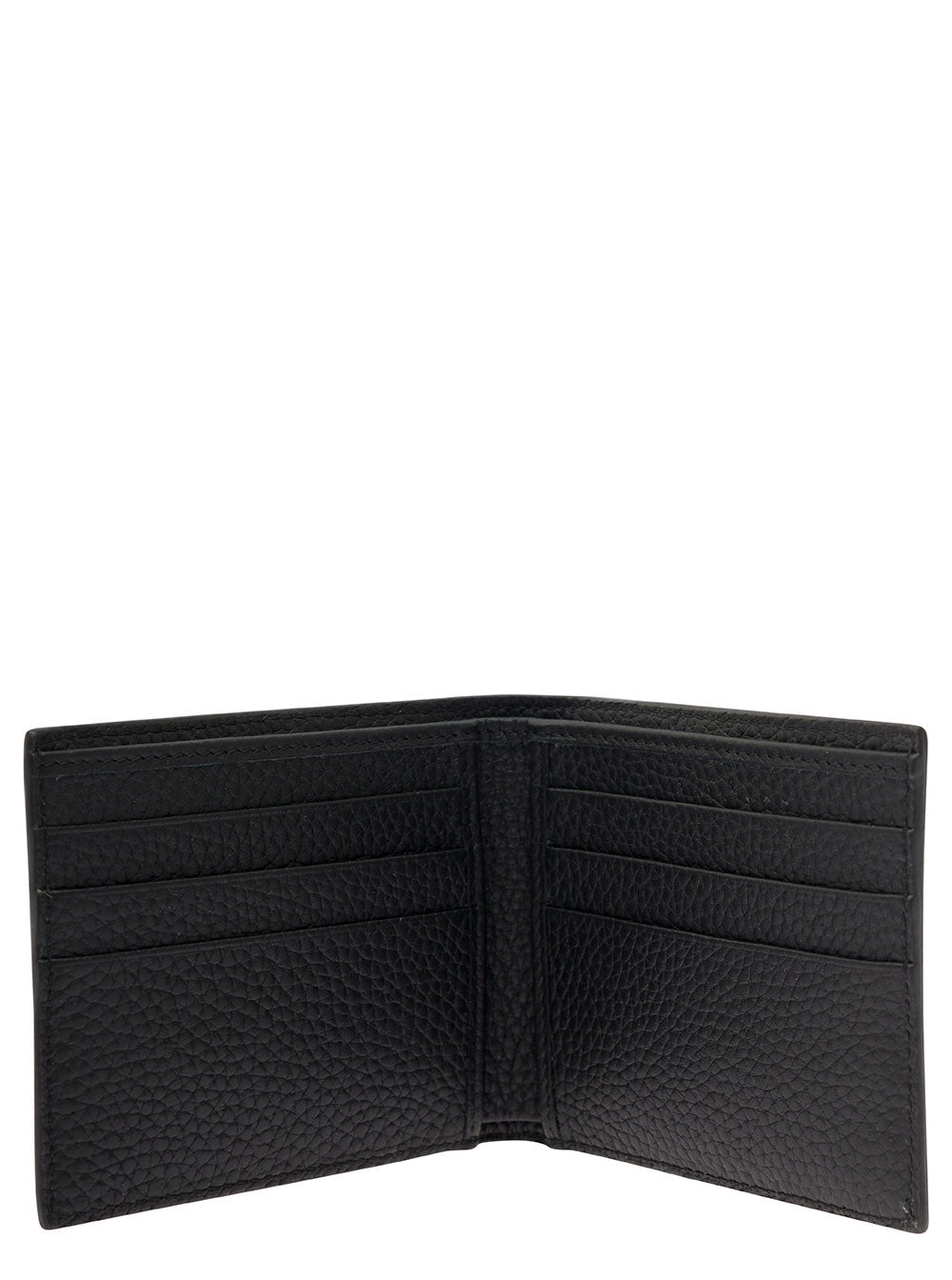 Dolce & Gabbana Men Black Bifold Wallet With Quilted Leather In Leather Man - 5