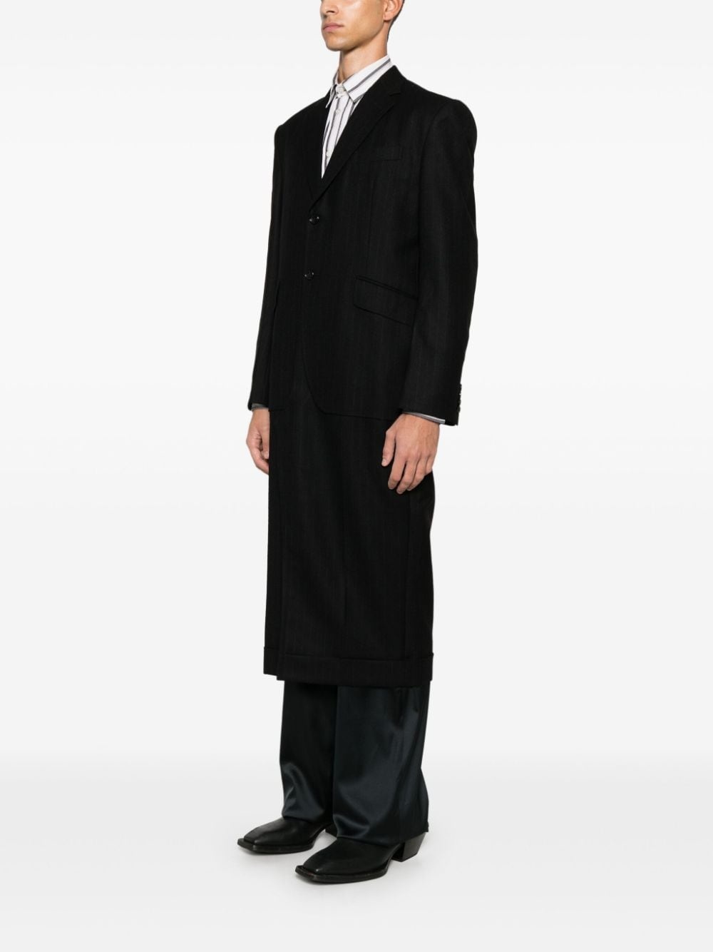 pinstripe coat - 3