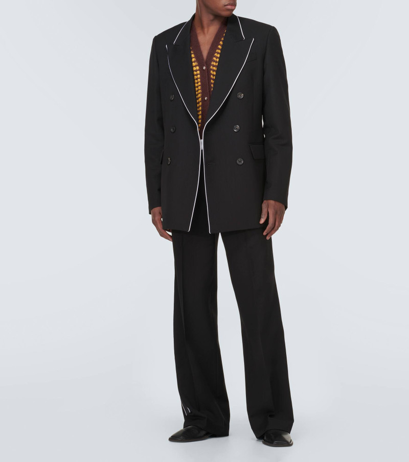 WALES BONNER Rise double-breasted wool blazer outlook