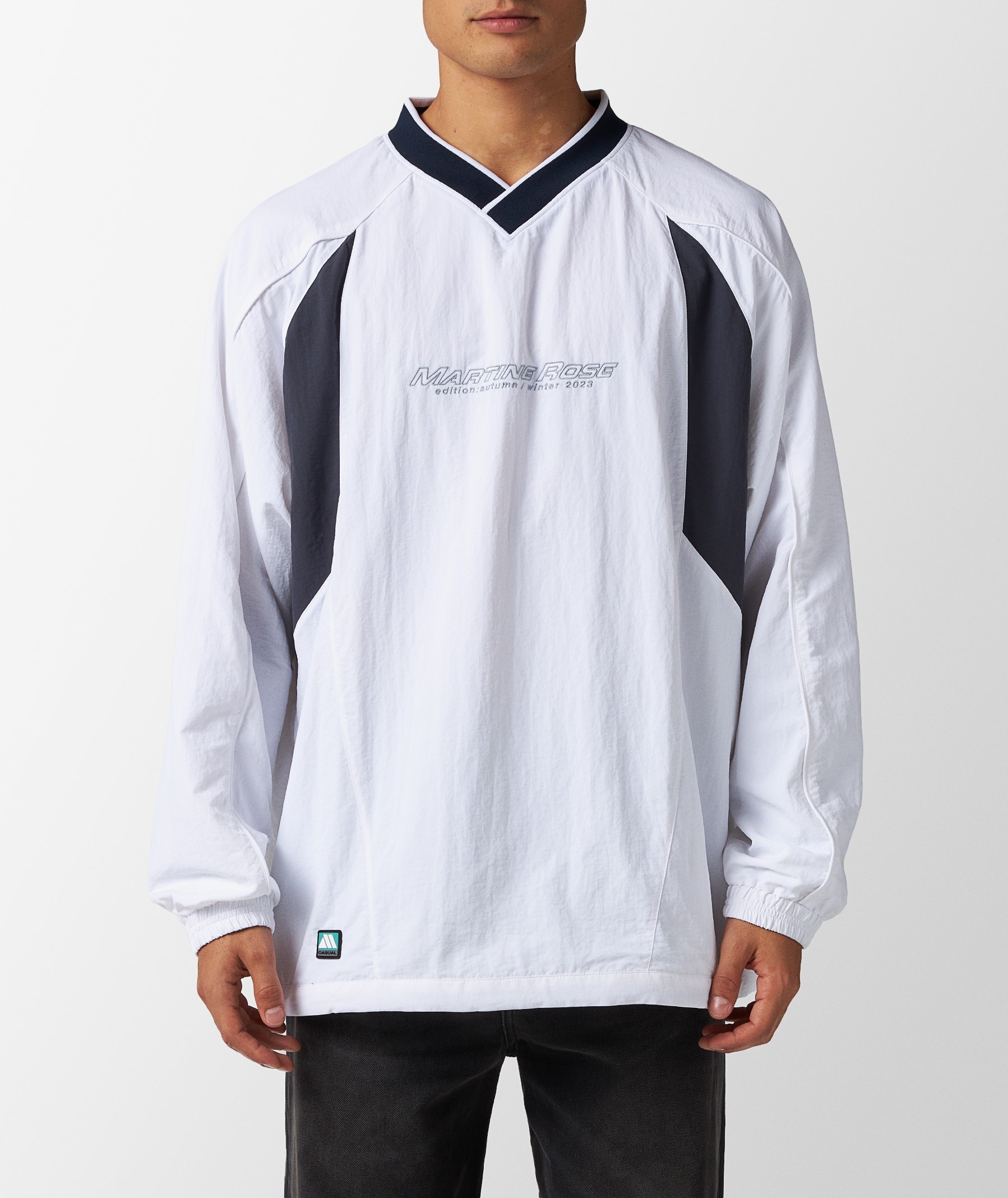＜Martine Rose＞ SPORTS PULLOVER Green Sports Pullover Jacket by Martine Rose on Sale