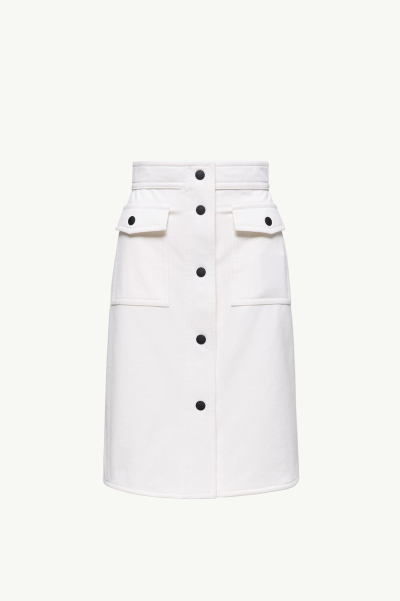 Technical Twill Knee-Length Skirt 1