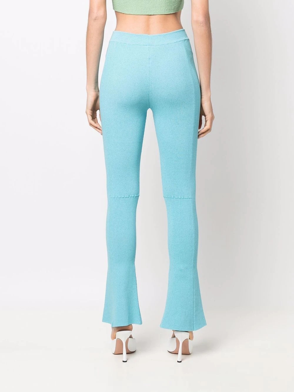 stretch bootcut trousers - 4