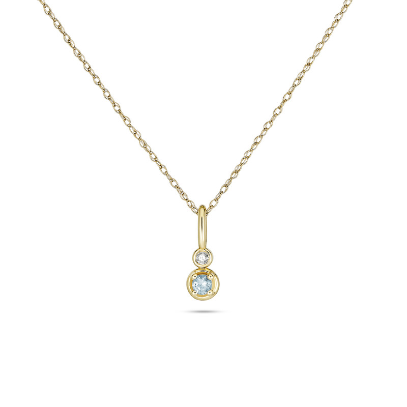 Birthstone Diamond Bonbon Necklace 8