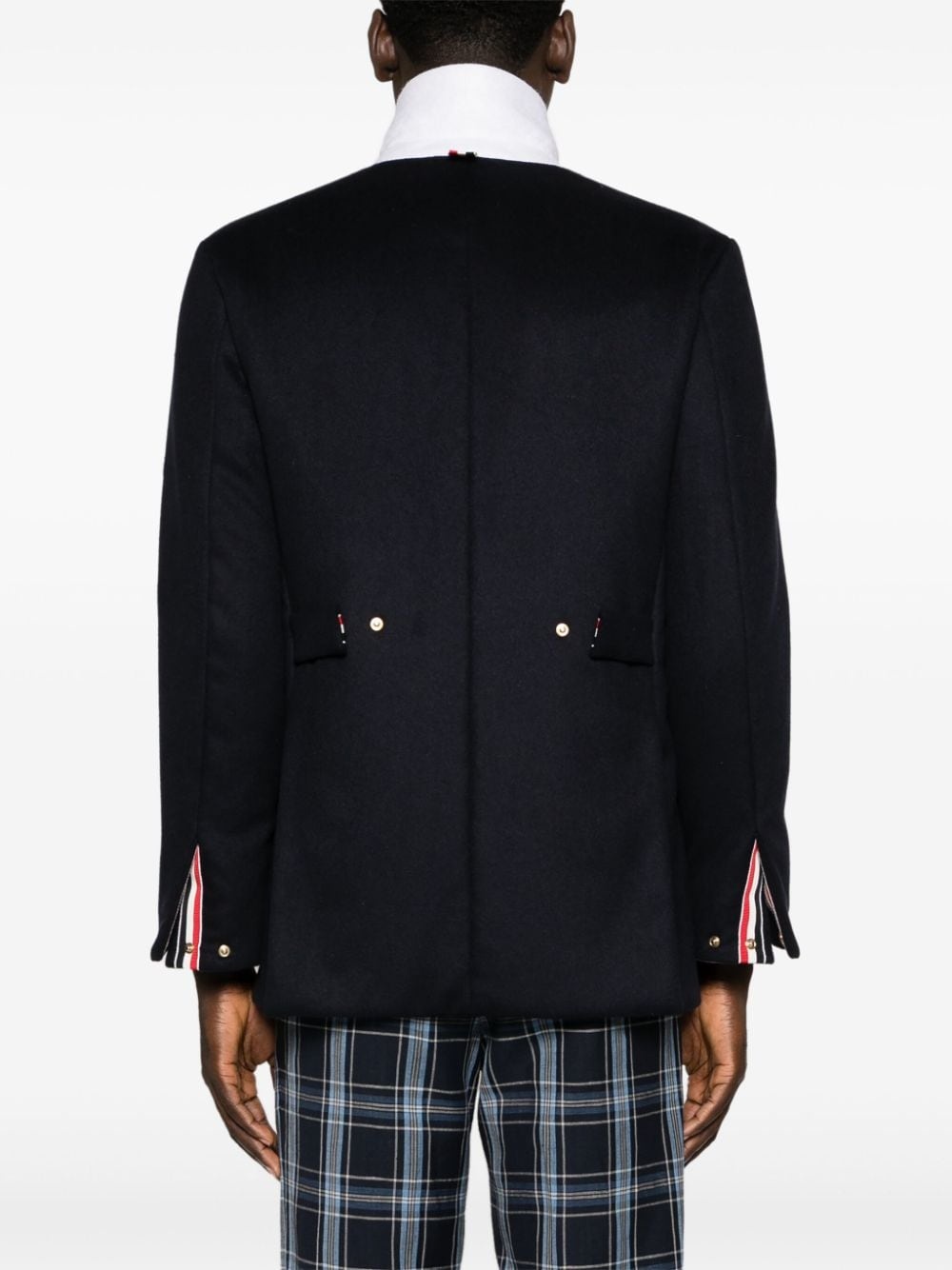 padded cashmere shirt jacket - 4