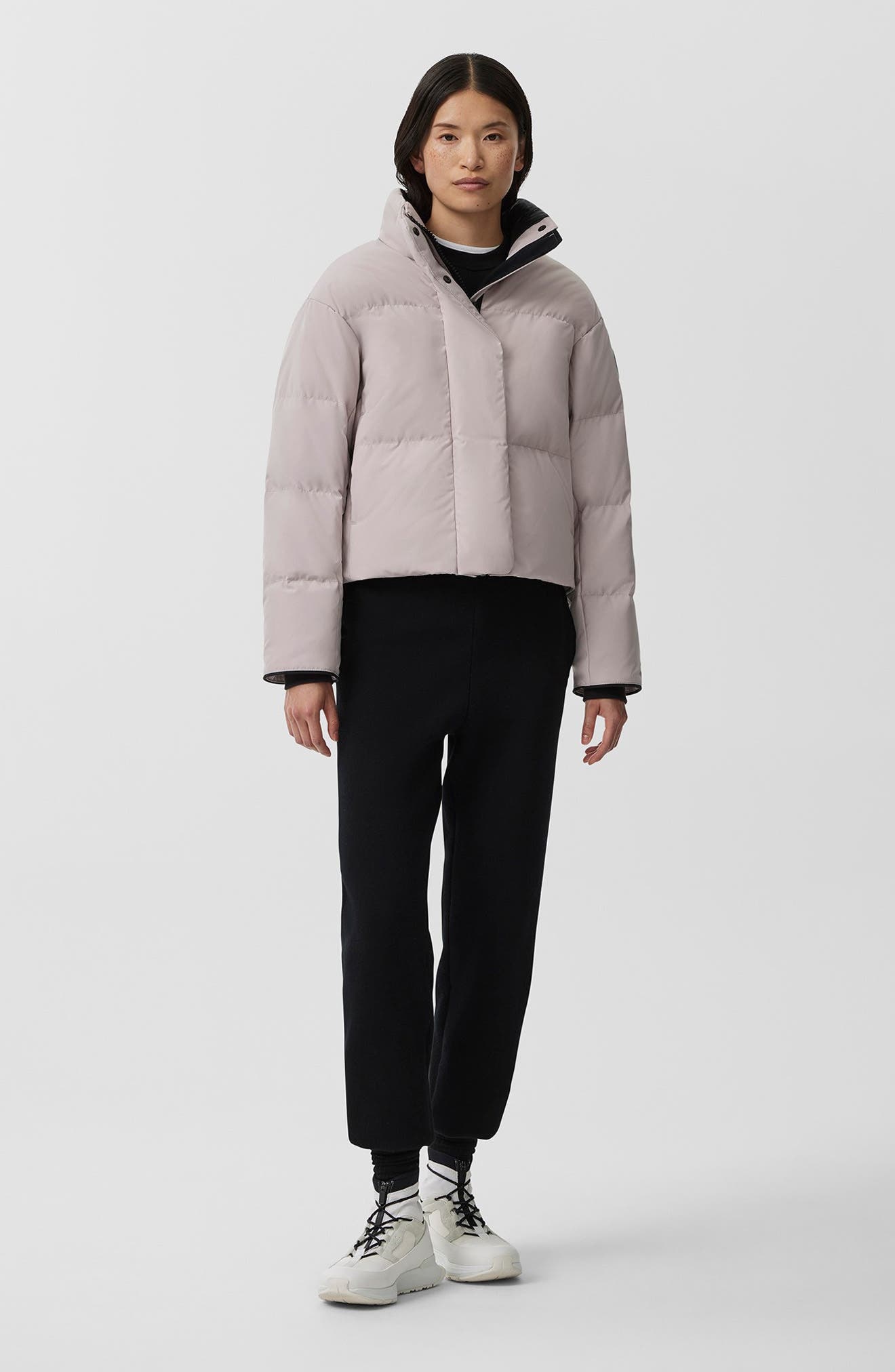 Canada Goose Grandview Black Label Crop 625 Fill Power Down Puffer Jacket in Lucent Rose at Nordstro - 7